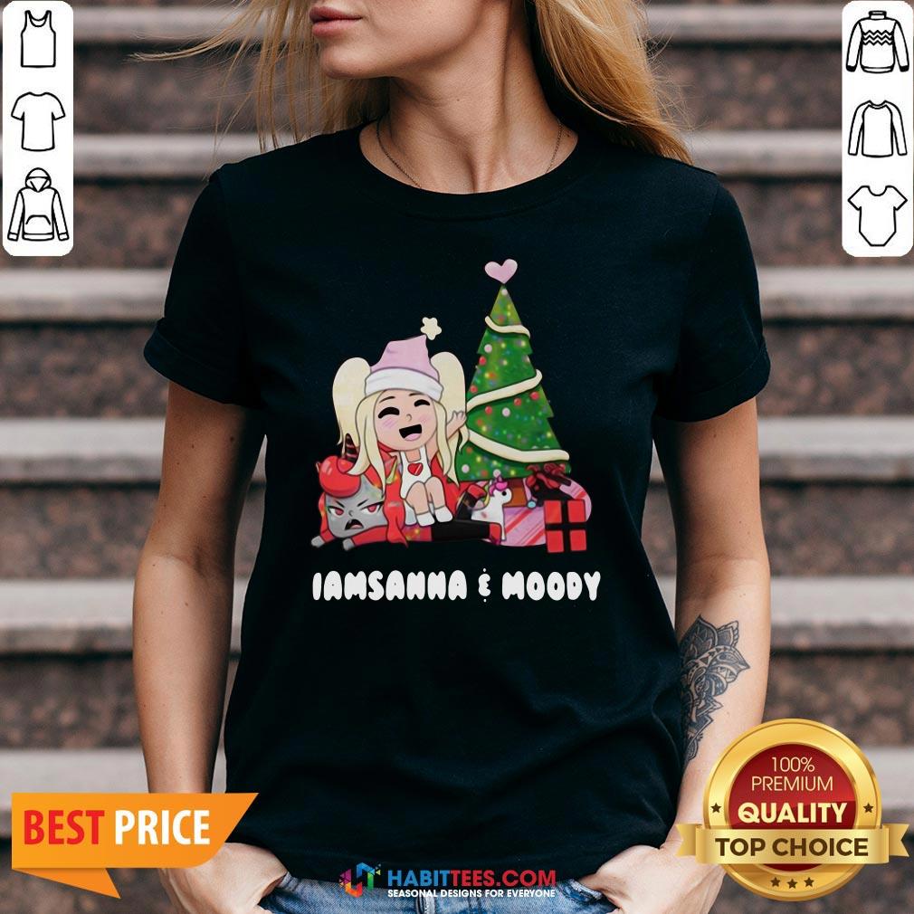 Nice Girl And Gift Under Christmas Tree I Am Sanna Moody Shirt