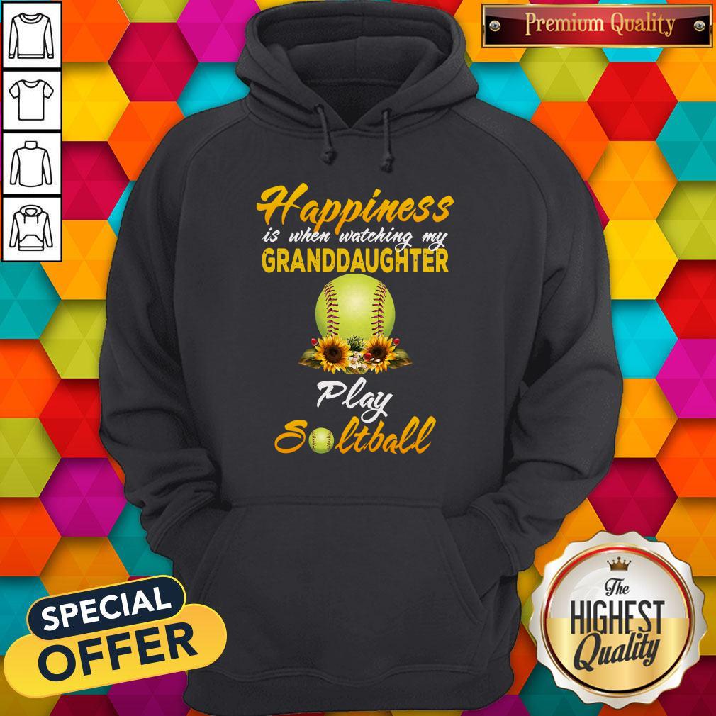 Nice Happiness Is When Watching My Granddaughter Play Softball Shirt