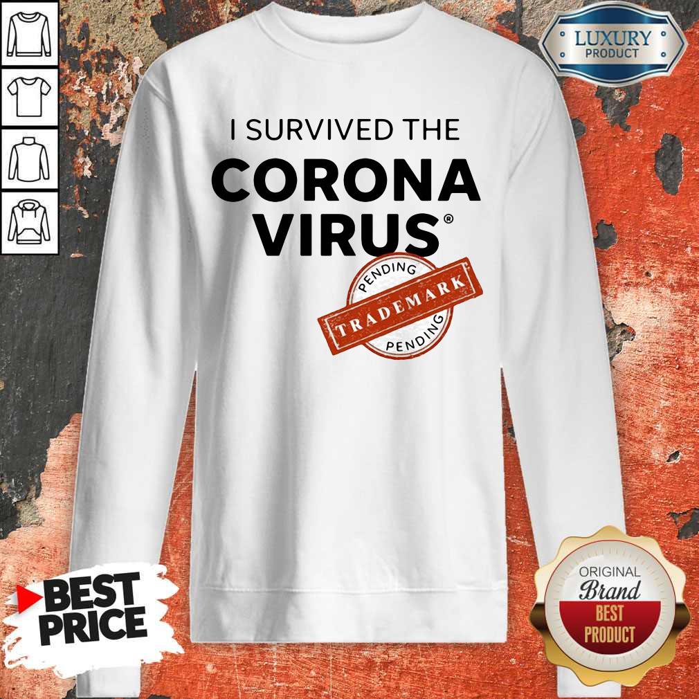 Nice I Survived The Corona Virus Pending Trademark Shirt