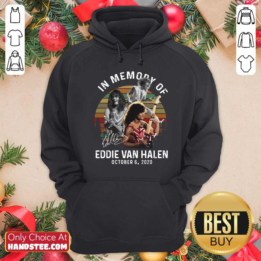 Nice In Memory Of Eddie Van Halen October 6 2020 Vintage Shirt