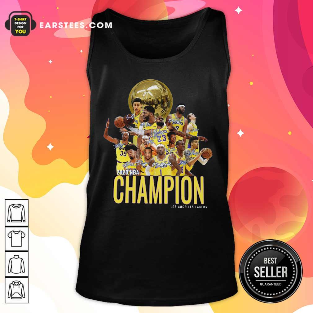 Nice Los Angeles Lakers Champion 2020 NBA Signatures Shirt