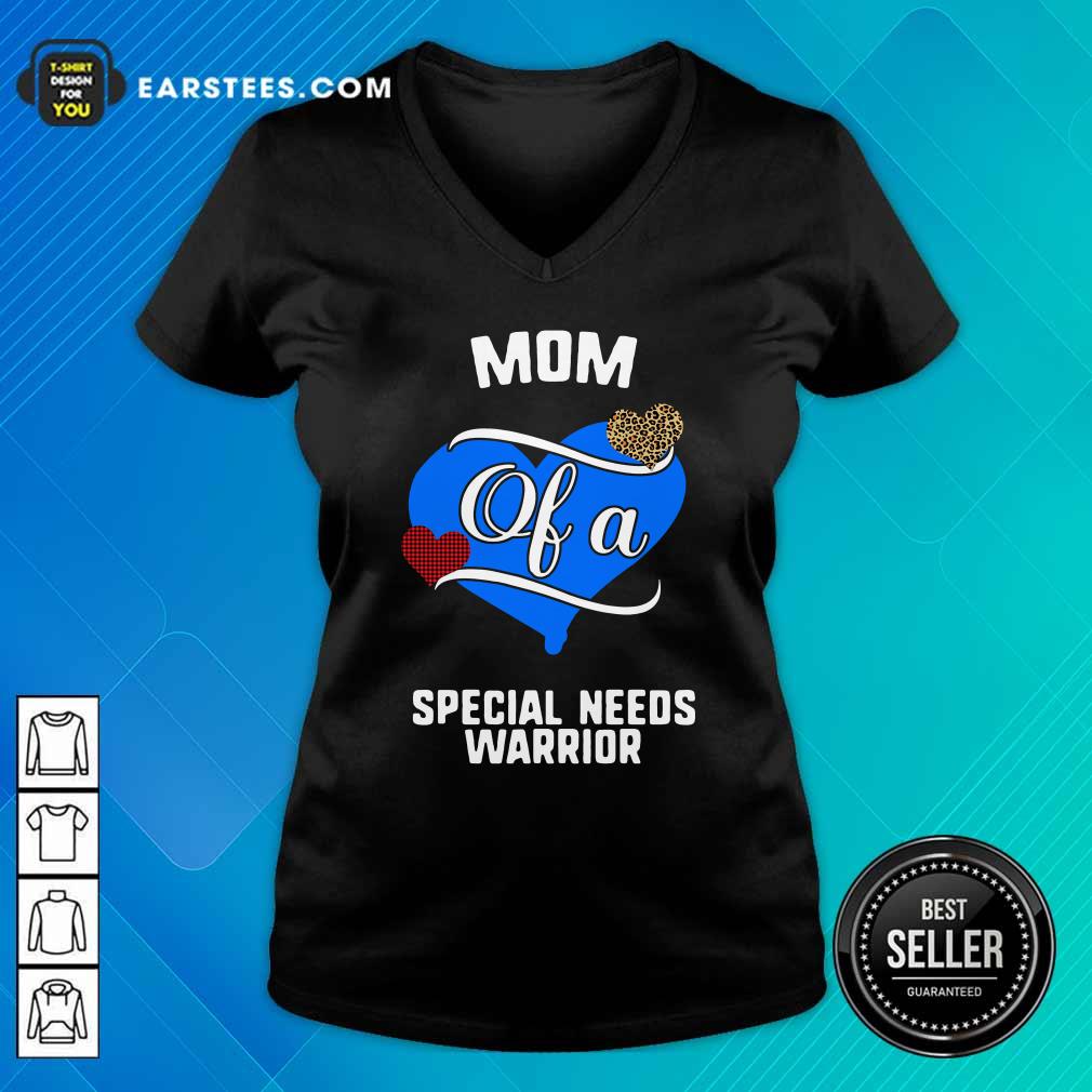 Nice Mom Of A Special Needs Warrior Heart Shirt