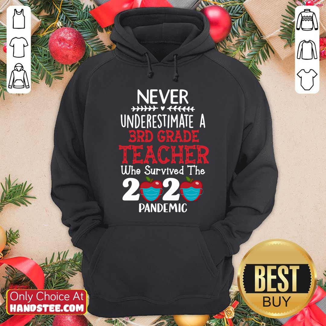 Nice Never Underestimate A 3rd Grade Teacher Who Survived 2020 Pandemic Shirt