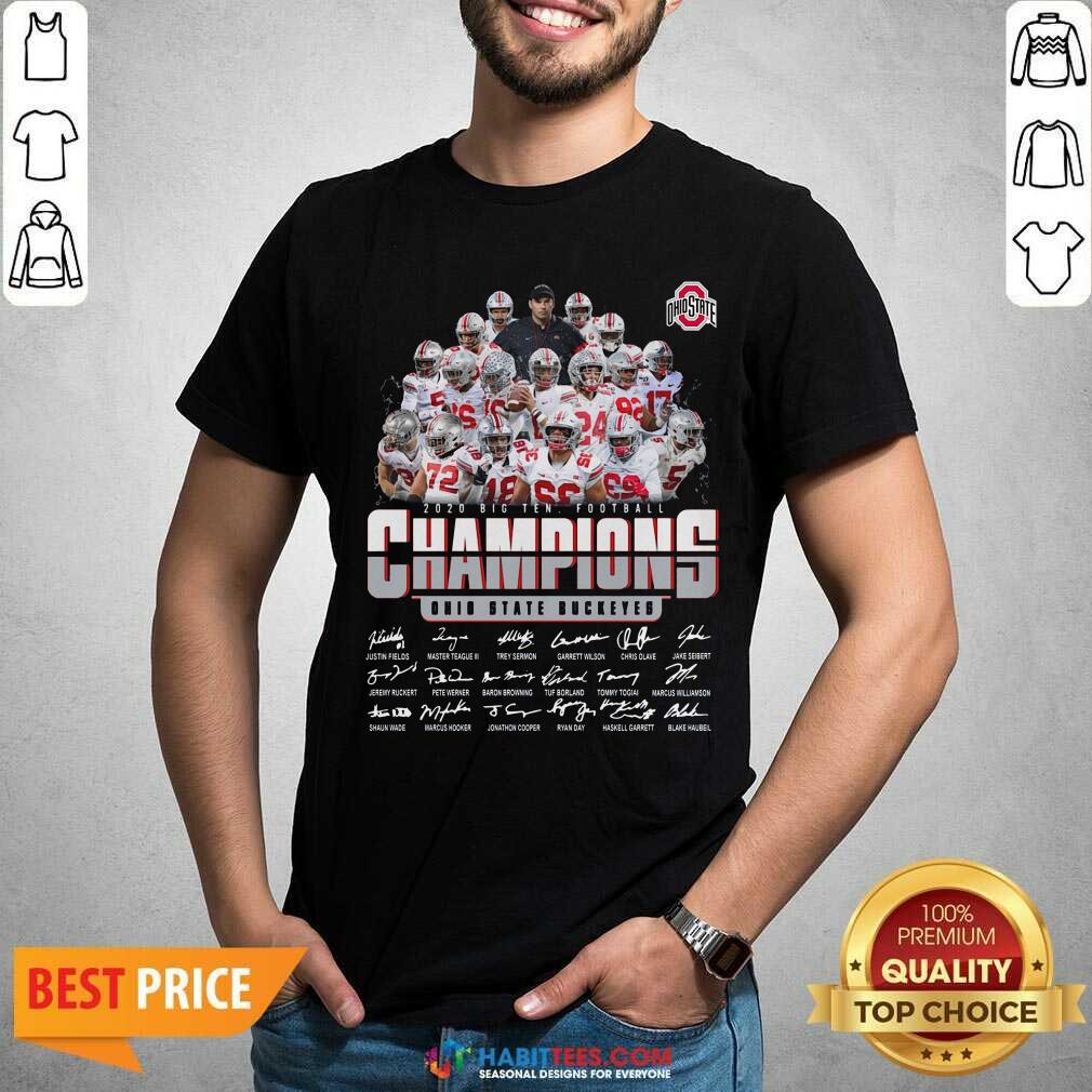 Nice Ohio State Buckeyes Football Champions 2020 Big Ten Shirt