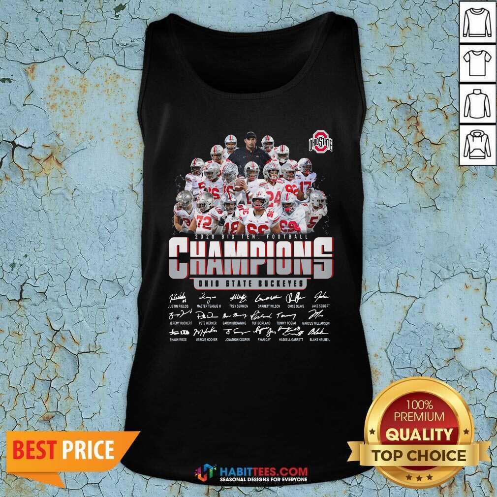 Nice Ohio State Buckeyes Football Champions 2020 Big Ten Shirt