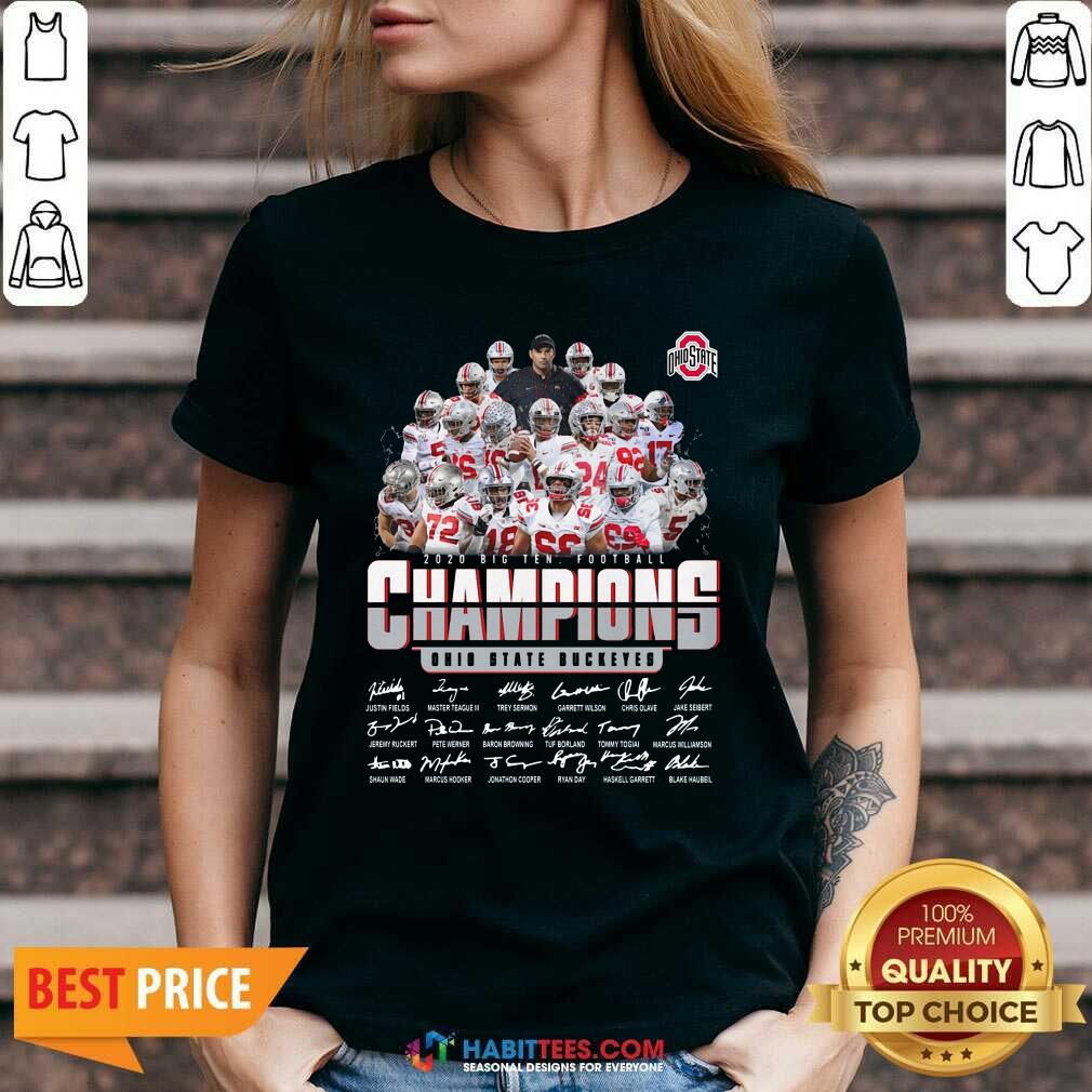 Nice Ohio State Buckeyes Football Champions 2020 Big Ten Shirt