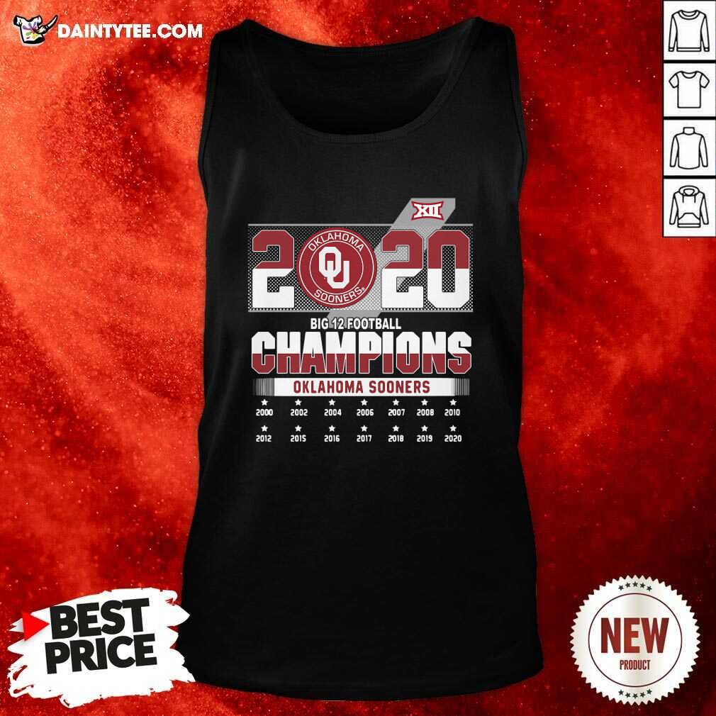 Nice Oklahoma Sooners Champions Oklahoma Sooners 200-2020 Shirt