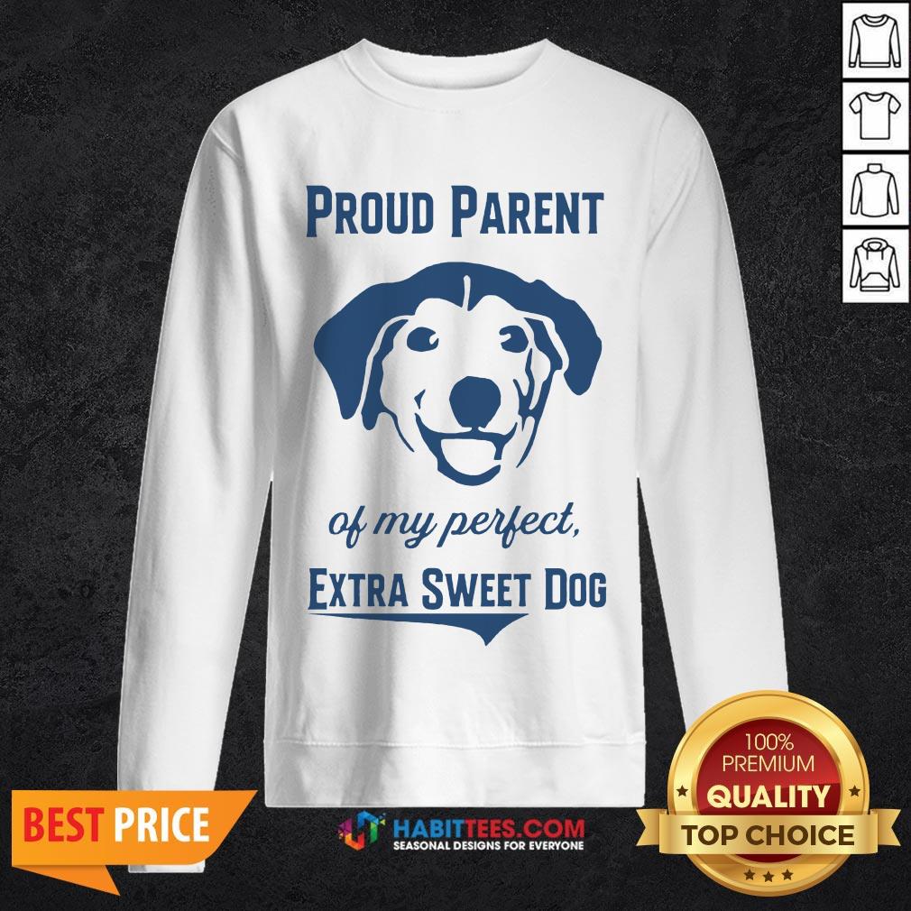 Nice Proud Parent Of My Perfect Extra Sweet Dog Shirt