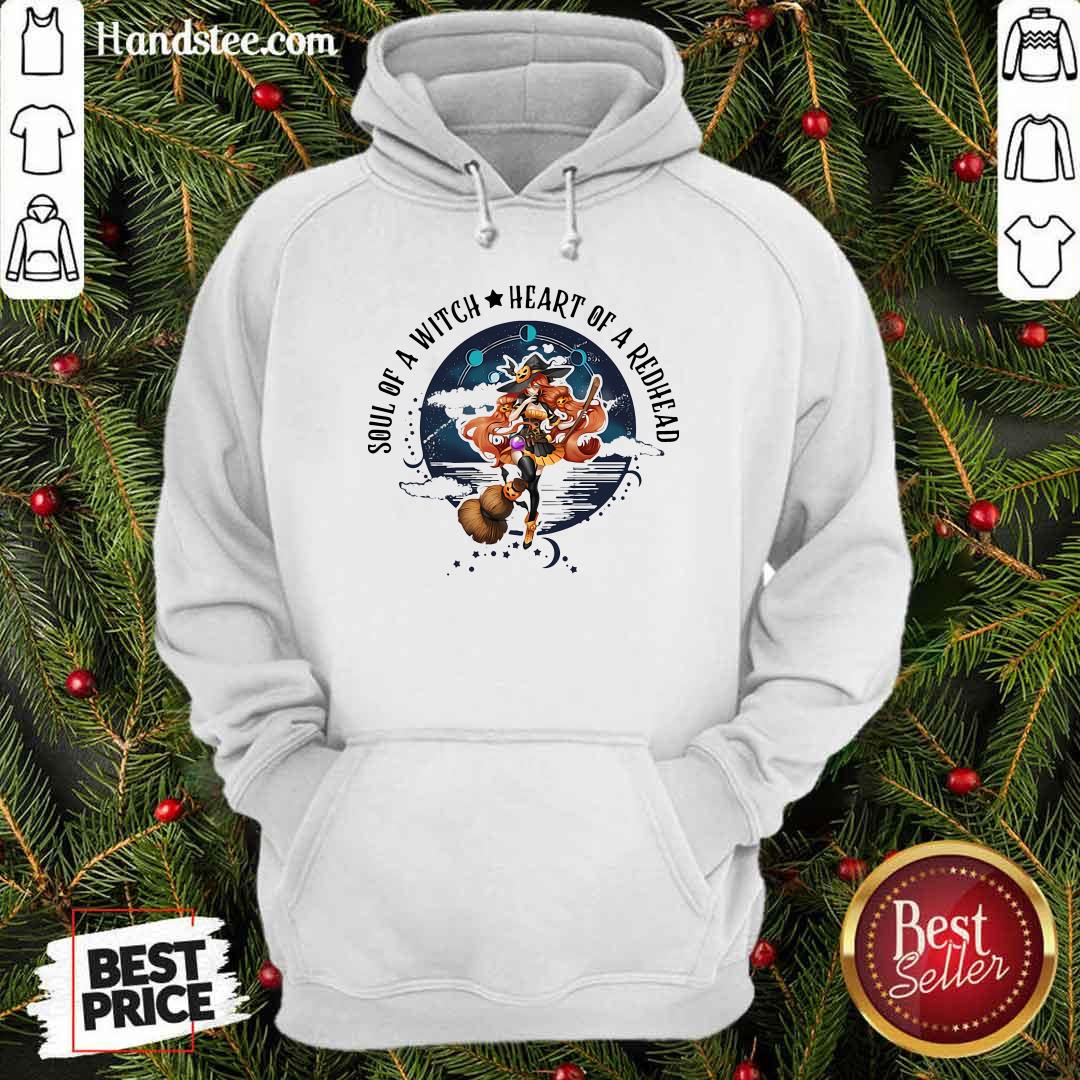Nice Redhead Girl Soul Of A Witch Heart Of A Redhead Shirt