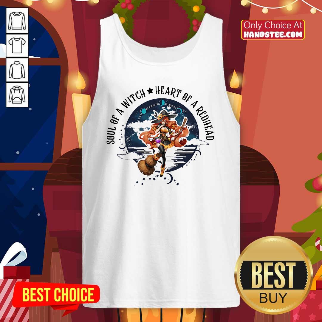 Nice Redhead Girl Soul Of A Witch Heart Of A Redhead Shirt