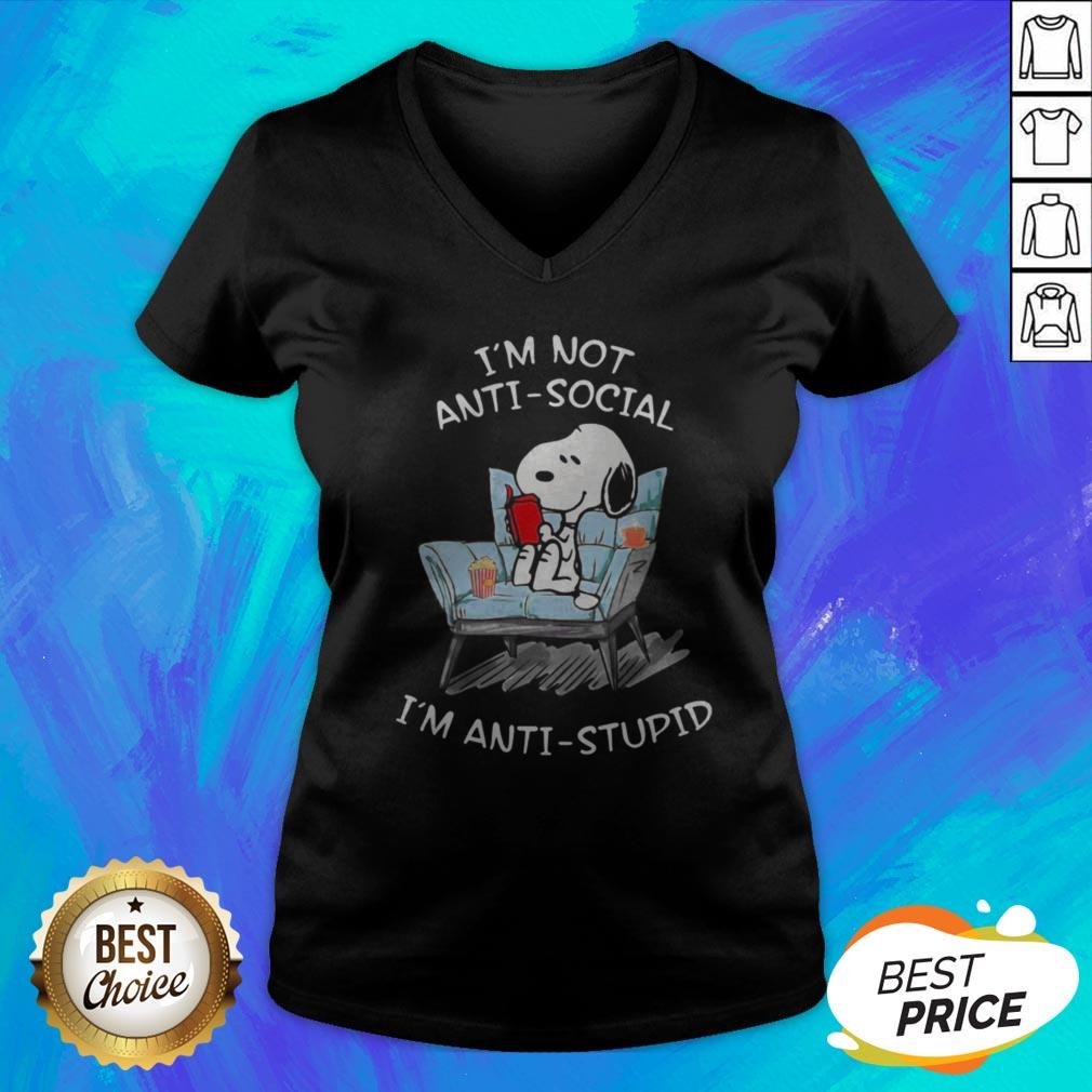 Nice Snoopy I’m Not Anti Social I’m Anti Stupid Shirt