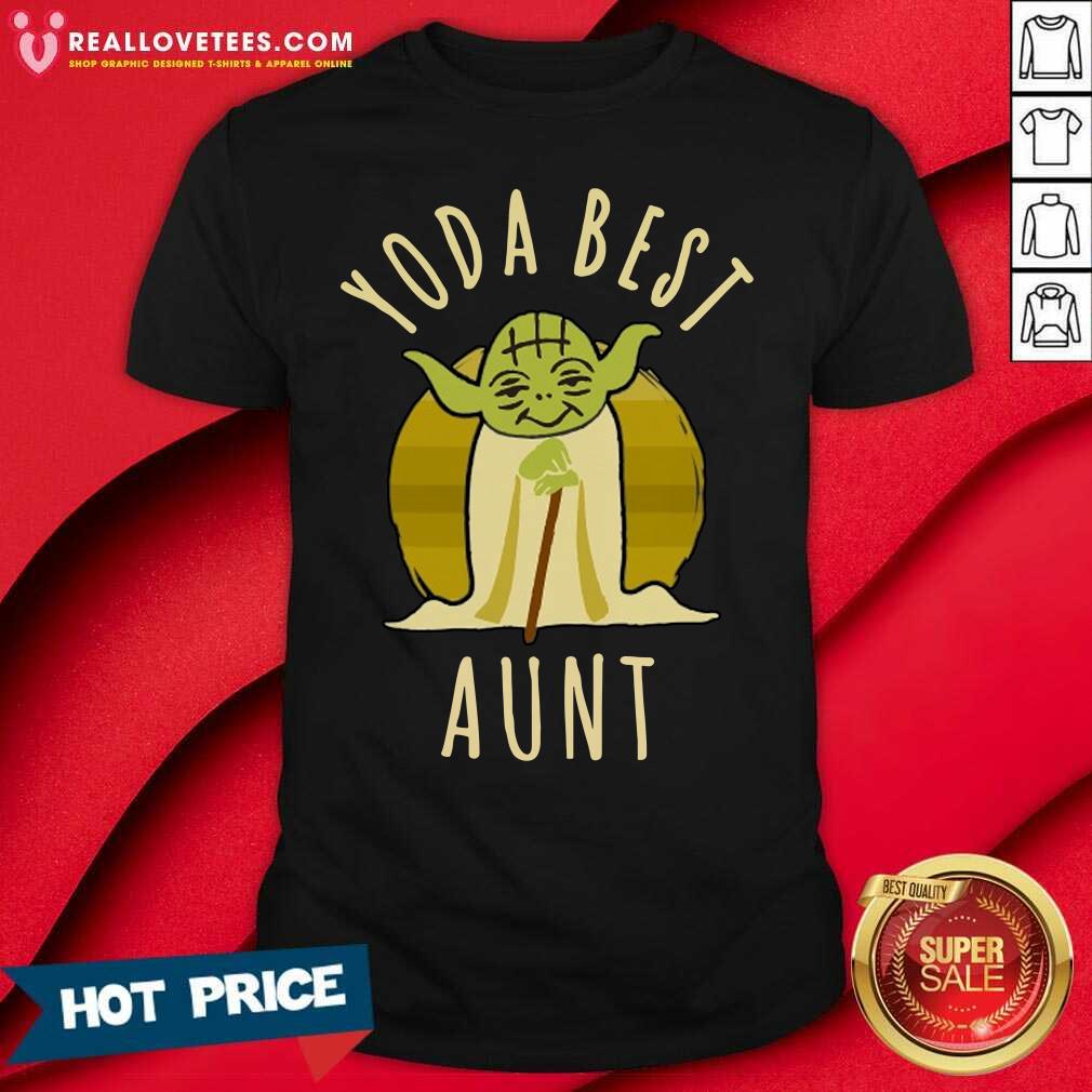 Nice Star War Yoda Best Aunt 2021 Vintage Shirt