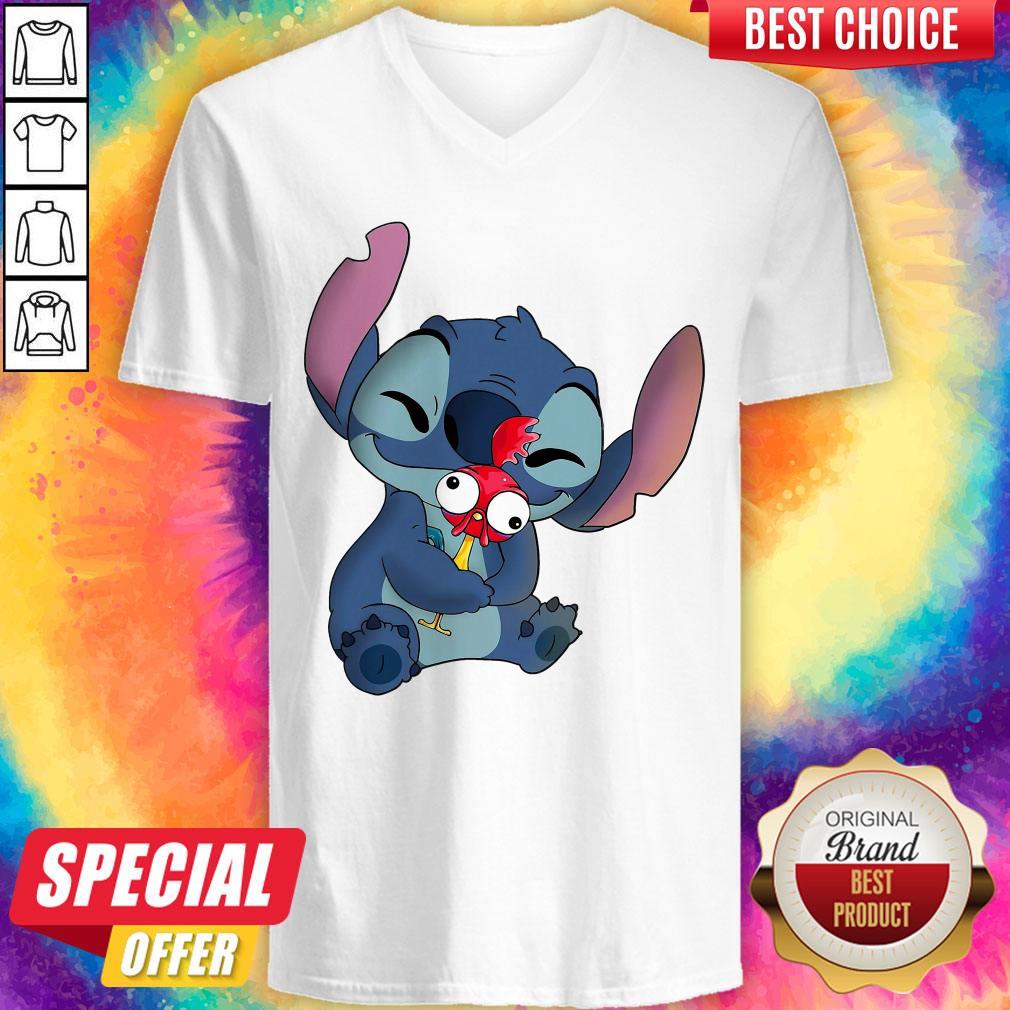 nice-stitch-hug-hey-hey-chicken-shirt