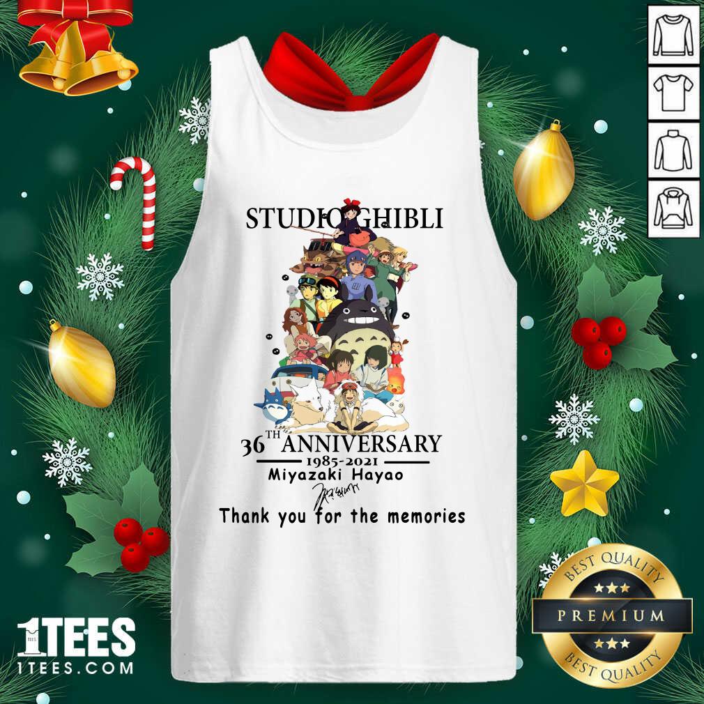 Nice Studio Ghibli 36th Anniversary Thank You For The Memories Signatures Shirt