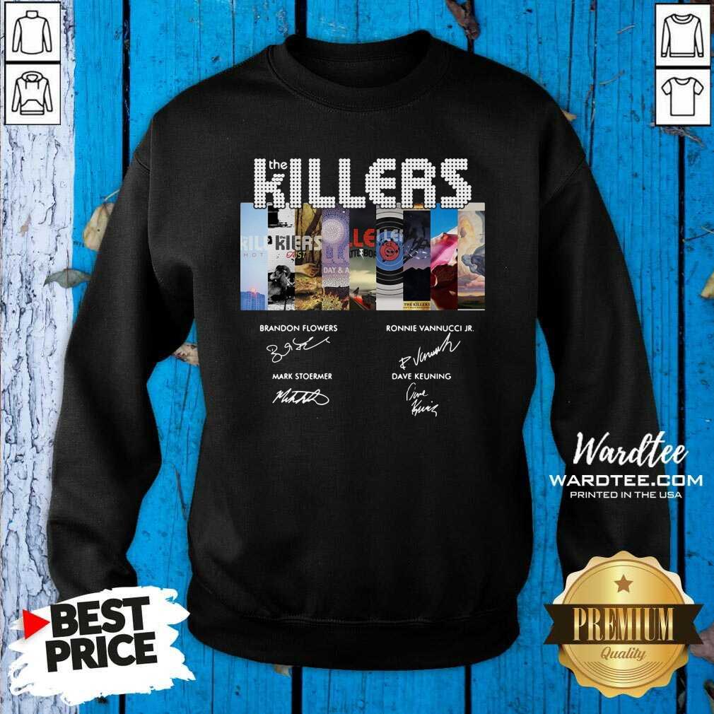 Nice The Killers Band Members Signatures Shirt