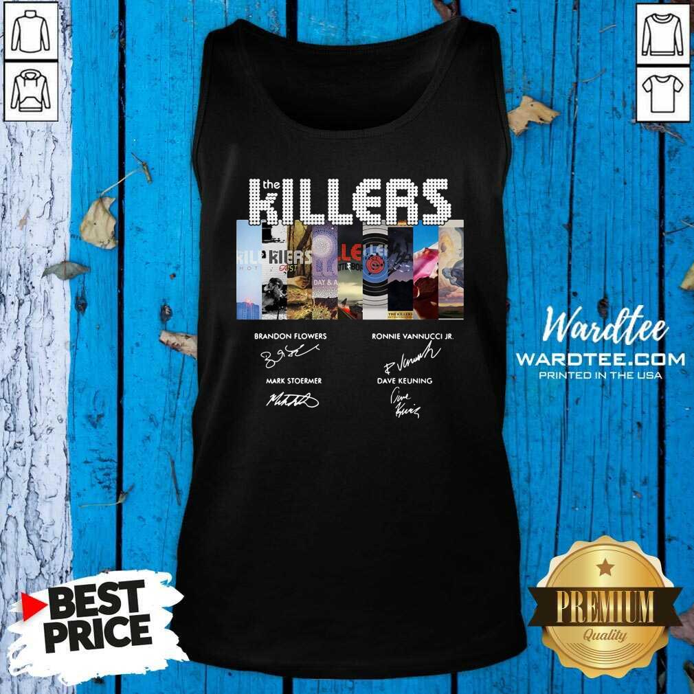 Nice The Killers Band Members Signatures Shirt