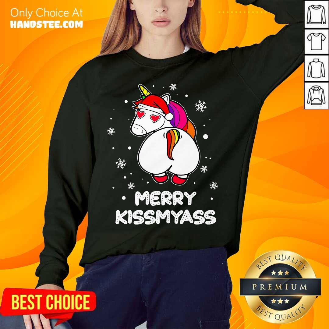 Nice Unicorn Merry Kissmyass Ugly Christmas Shirt