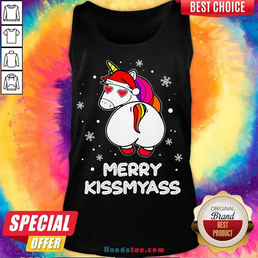 Nice Unicorn Merry Kissmyass Ugly Christmas Shirt