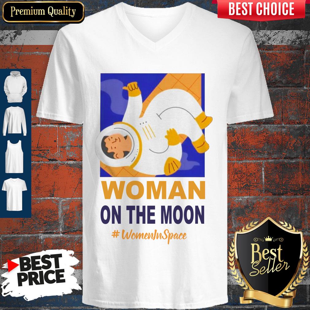 Nice Woman On The Moon Women In Space Shirt