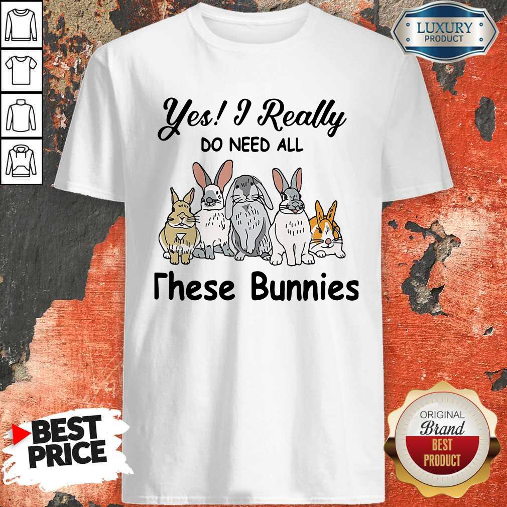 Nice Yes I Really Do Need All These Bunnies Shirt
