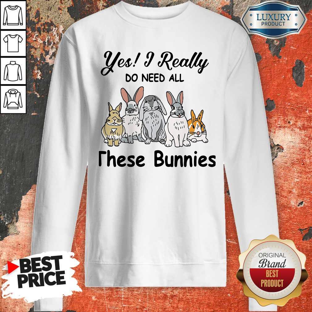 Nice Yes I Really Do Need All These Bunnies Shirt