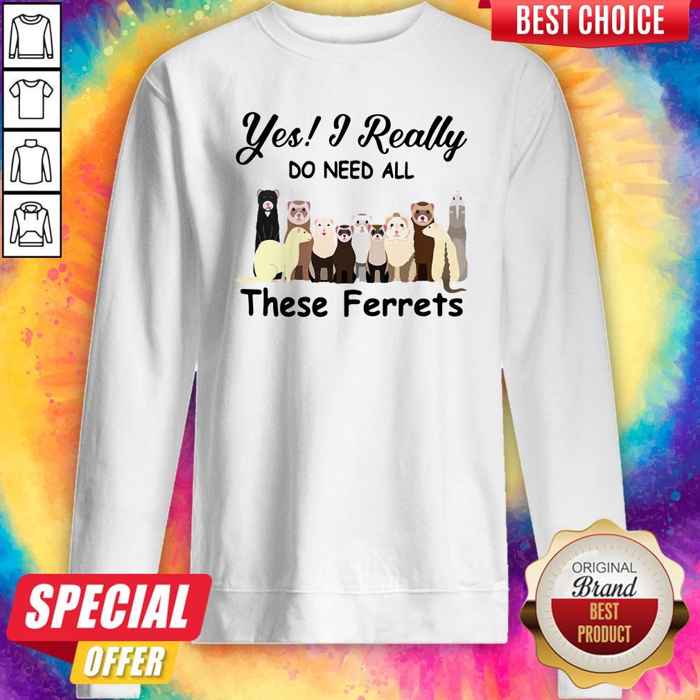 Nice Yes I Really Do Need All These Ferrets Shirt