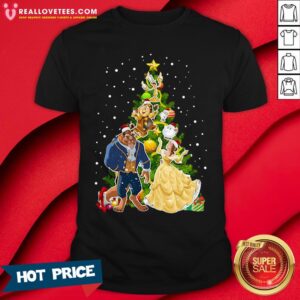 Good Beauty And The Beast Christmas Tree Shirt