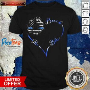 Original Back The Blue Heart Shirt