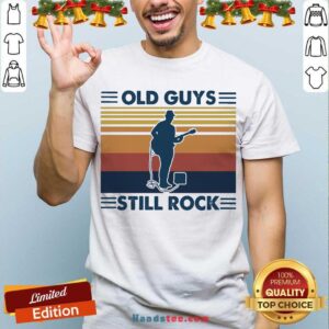 Nice Old Guys Still Rock Vintage Retro Shirt