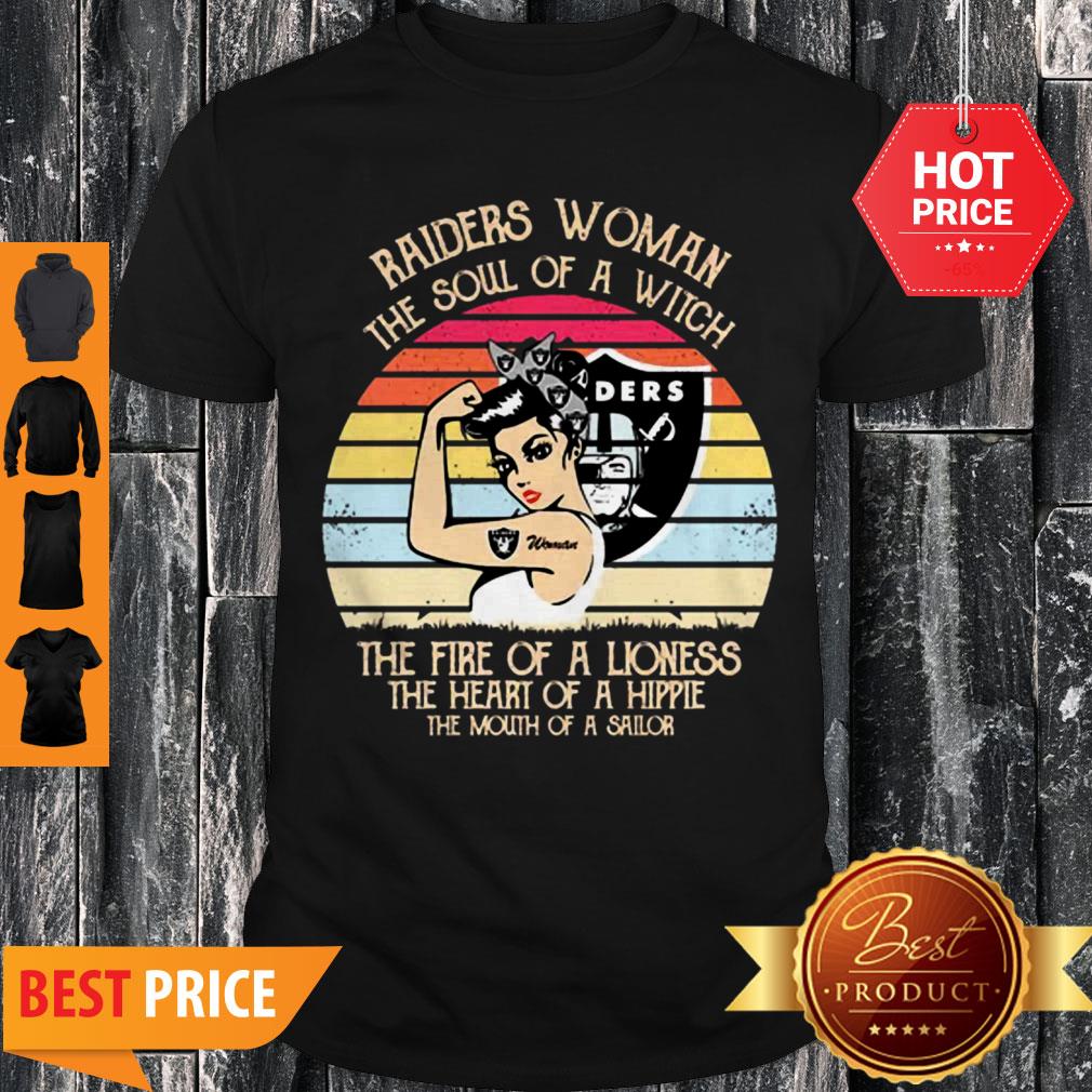 Oakland Raiders Woman The Soul Of A Witch Vintage Shirt