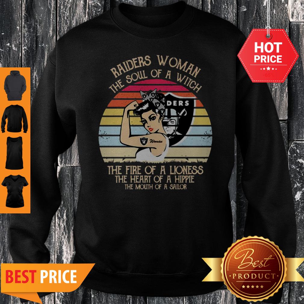 Oakland Raiders Woman The Soul Of A Witch Vintage Shirt