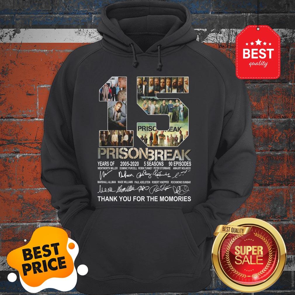 Official 15 Years Of Prison Break 2005-2020 Thank You For The Memories Shirt