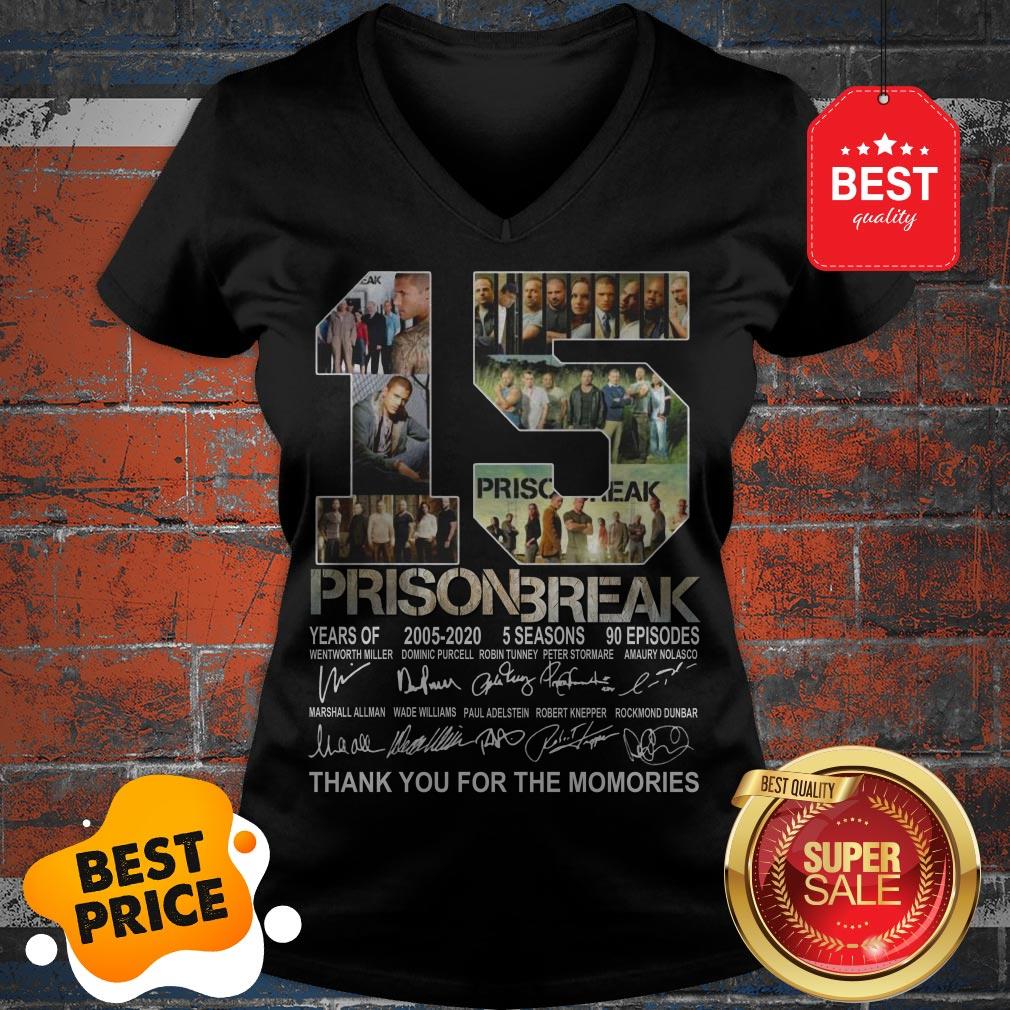 Official 15 Years Of Prison Break 2005-2020 Thank You For The Memories Shirt