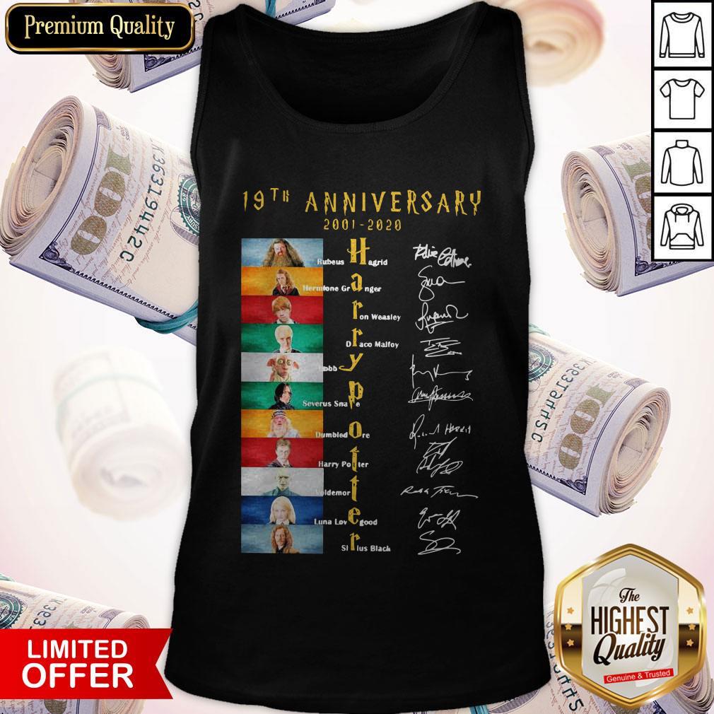 Official 19th Anniversary 2001 2020 Harrypotter Signatures Shirt
