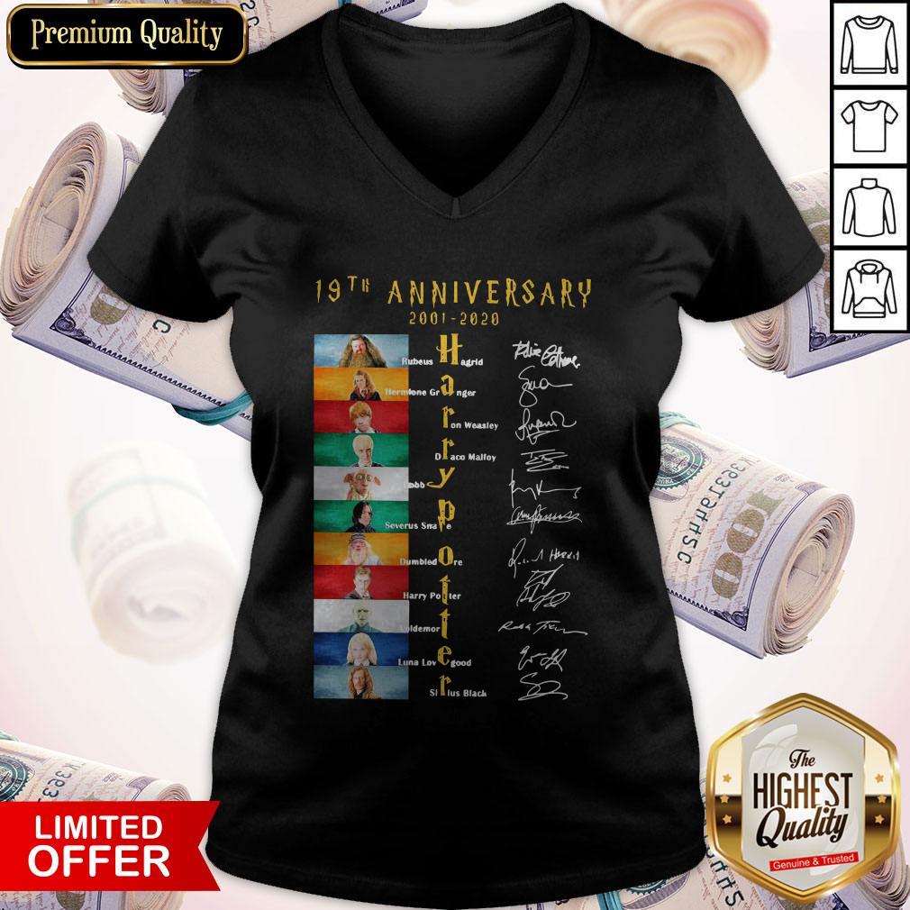 Official 19th Anniversary 2001 2020 Harrypotter Signatures Shirt