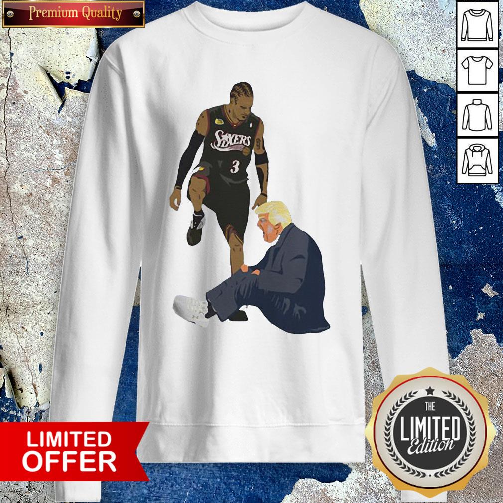 Official Allen Iverson Steps Over Donald Trump Funny Shirt