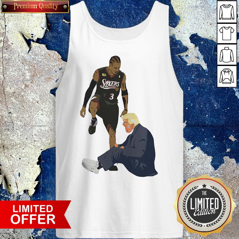 Official Allen Iverson Steps Over Donald Trump Funny Shirt
