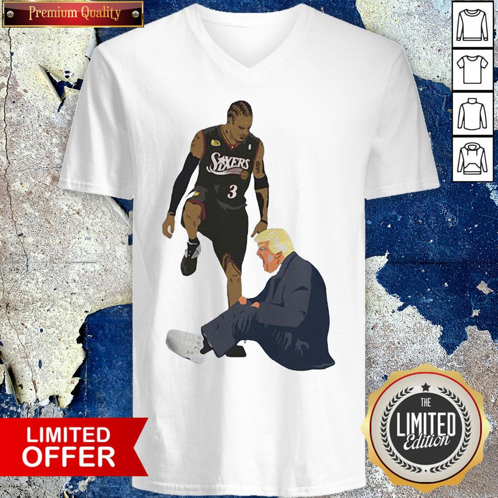 Official Allen Iverson Steps Over Donald Trump Funny Shirt