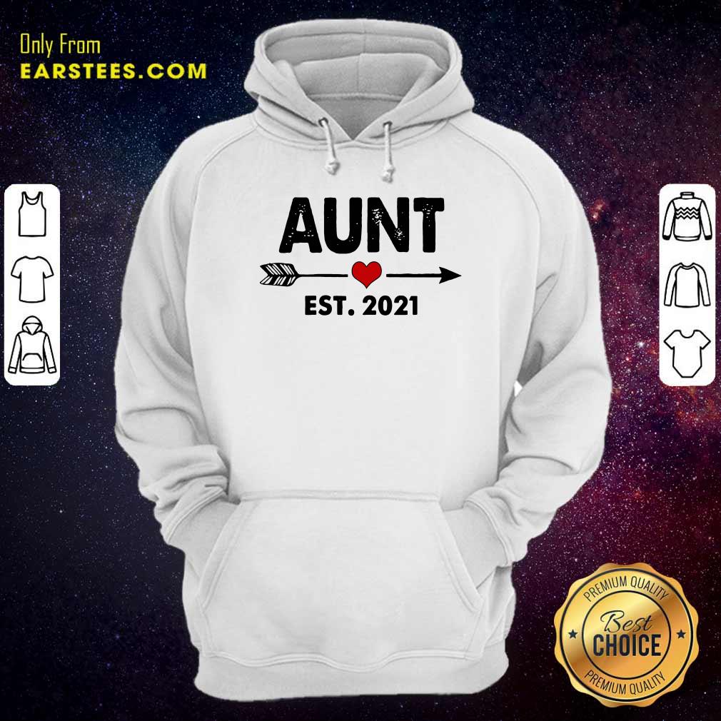 Official Aunt Est 2021 Heart Shirt
