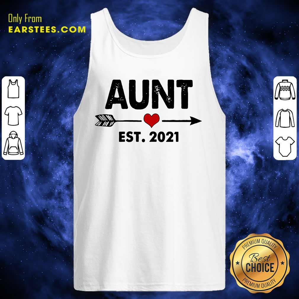 Official Aunt Est 2021 Heart Shirt
