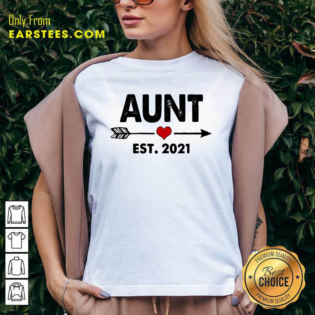 Official Aunt Est 2021 Heart Shirt