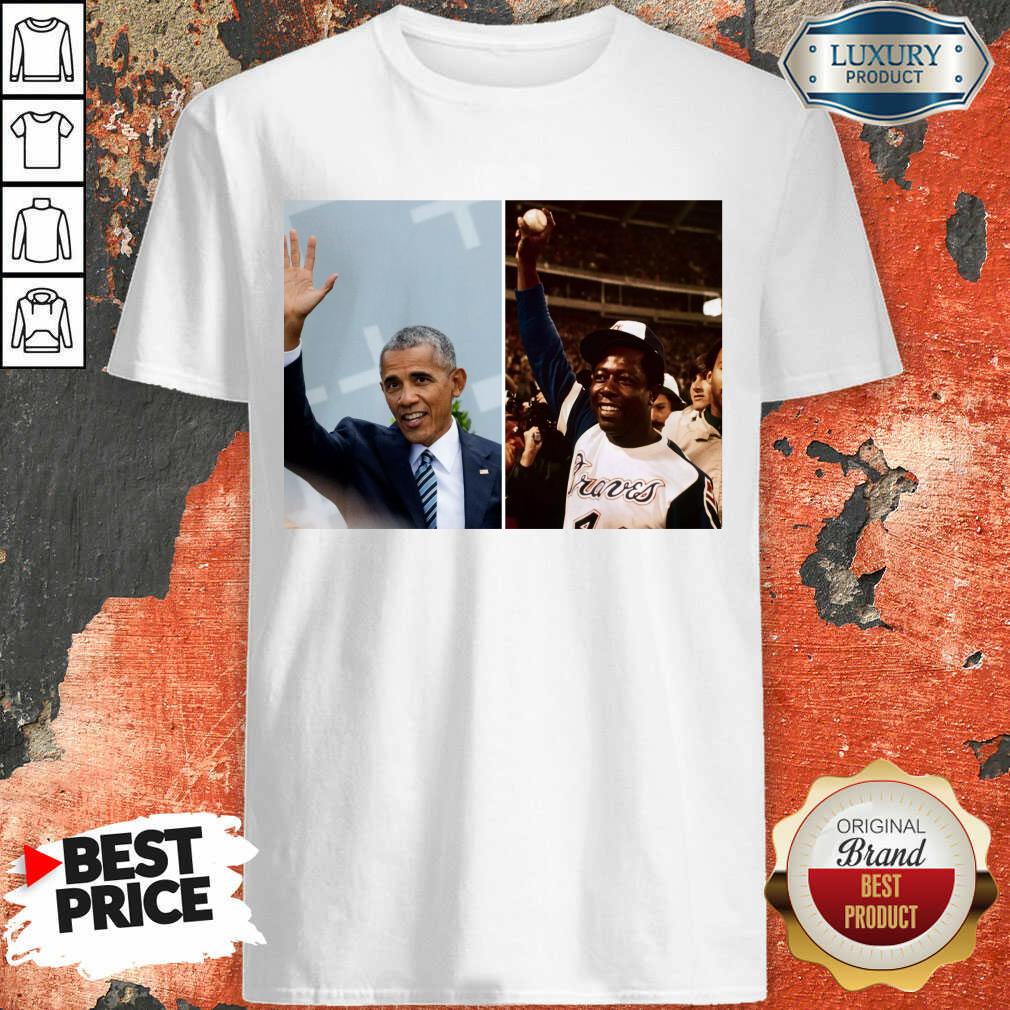 Official Barack Obama Lauded Hank Aaron Shirt