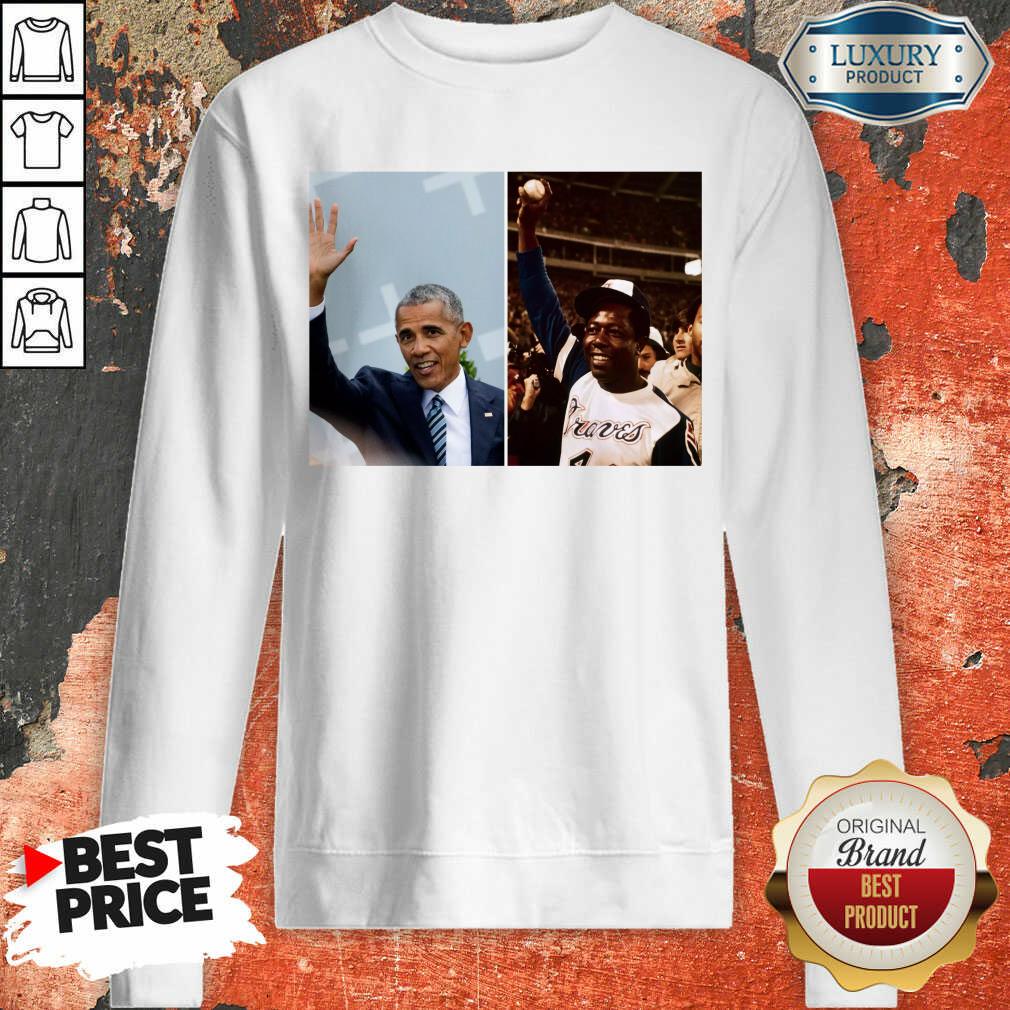 Official Barack Obama Lauded Hank Aaron Shirt