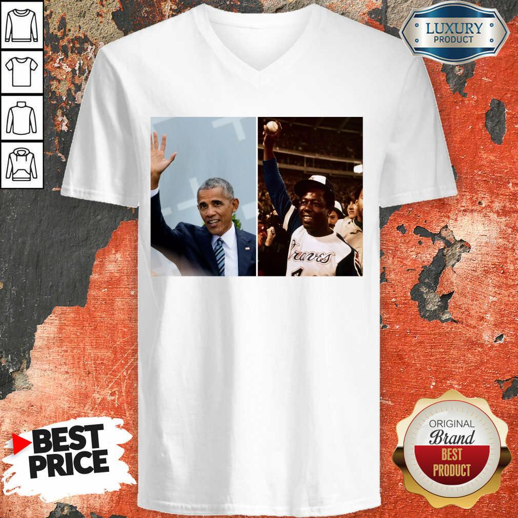 Official Barack Obama Lauded Hank Aaron Shirt