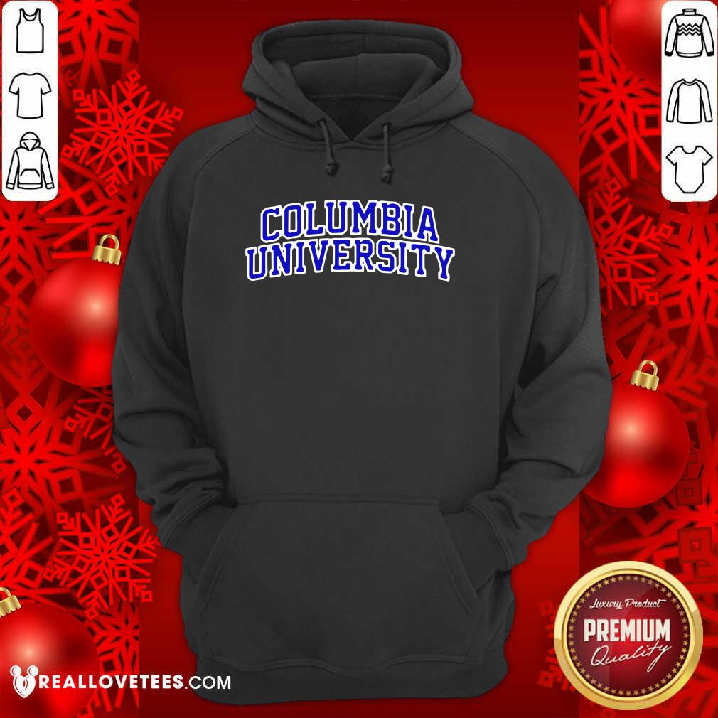 Official Columbia University Blue Text Shirt