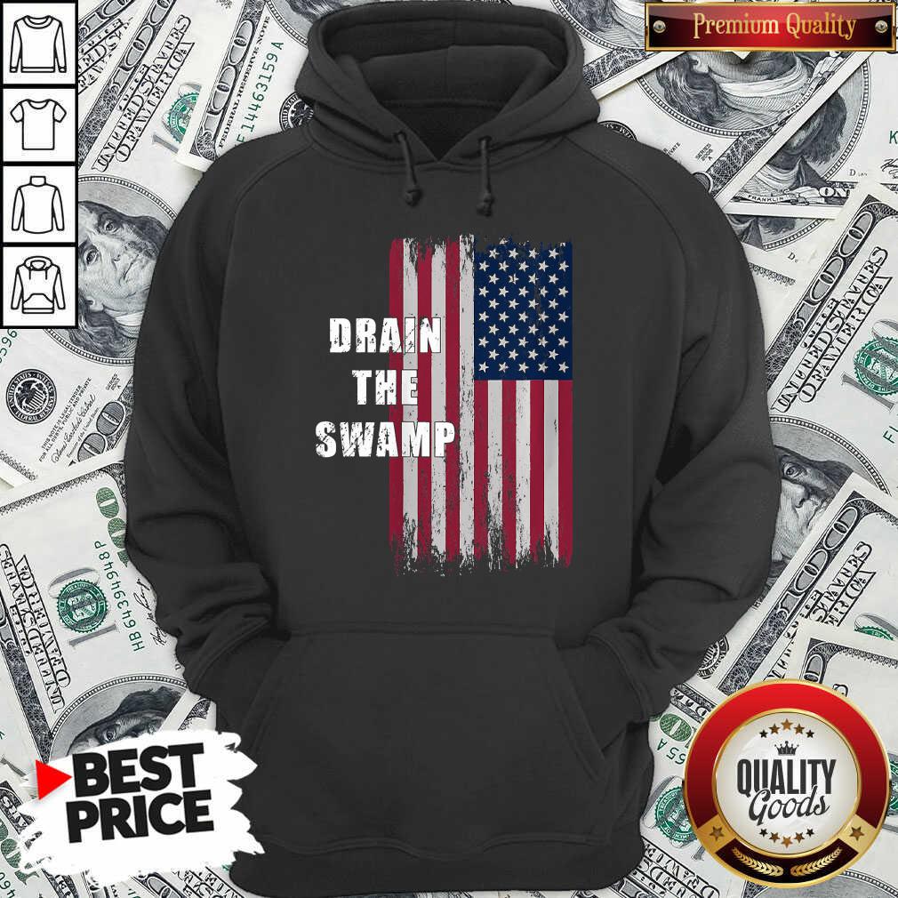 Official Drain The Swamp President Donald Trump Usa Flag Shirt