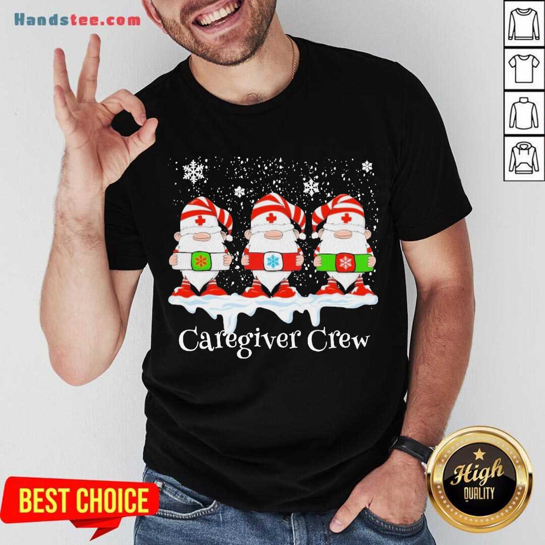 Official Gnome Nurse Caregiver Crew Merry Christmas 2020 Shirt