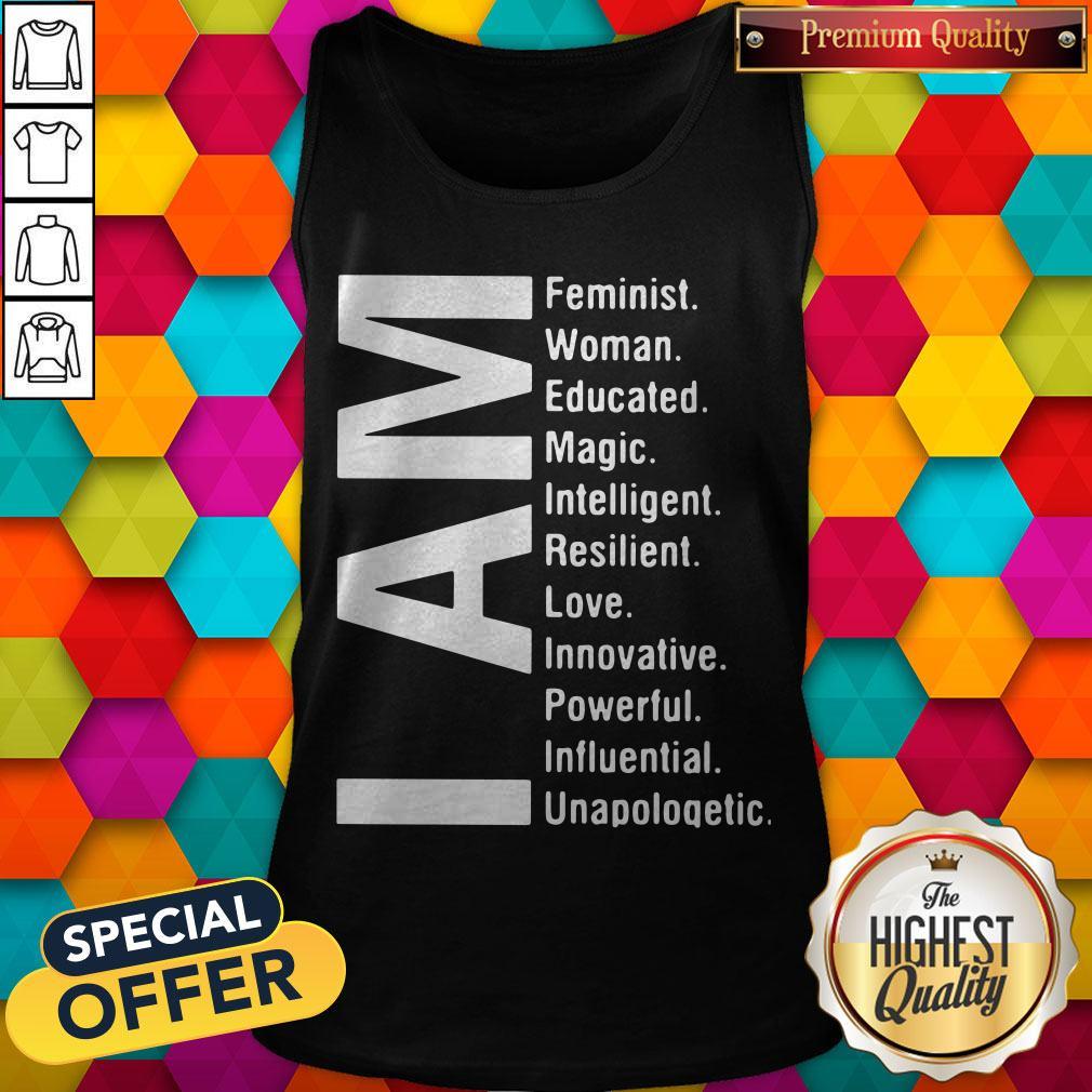 Official I Am Feminist Woman Educated Magic Intelligent Shirt