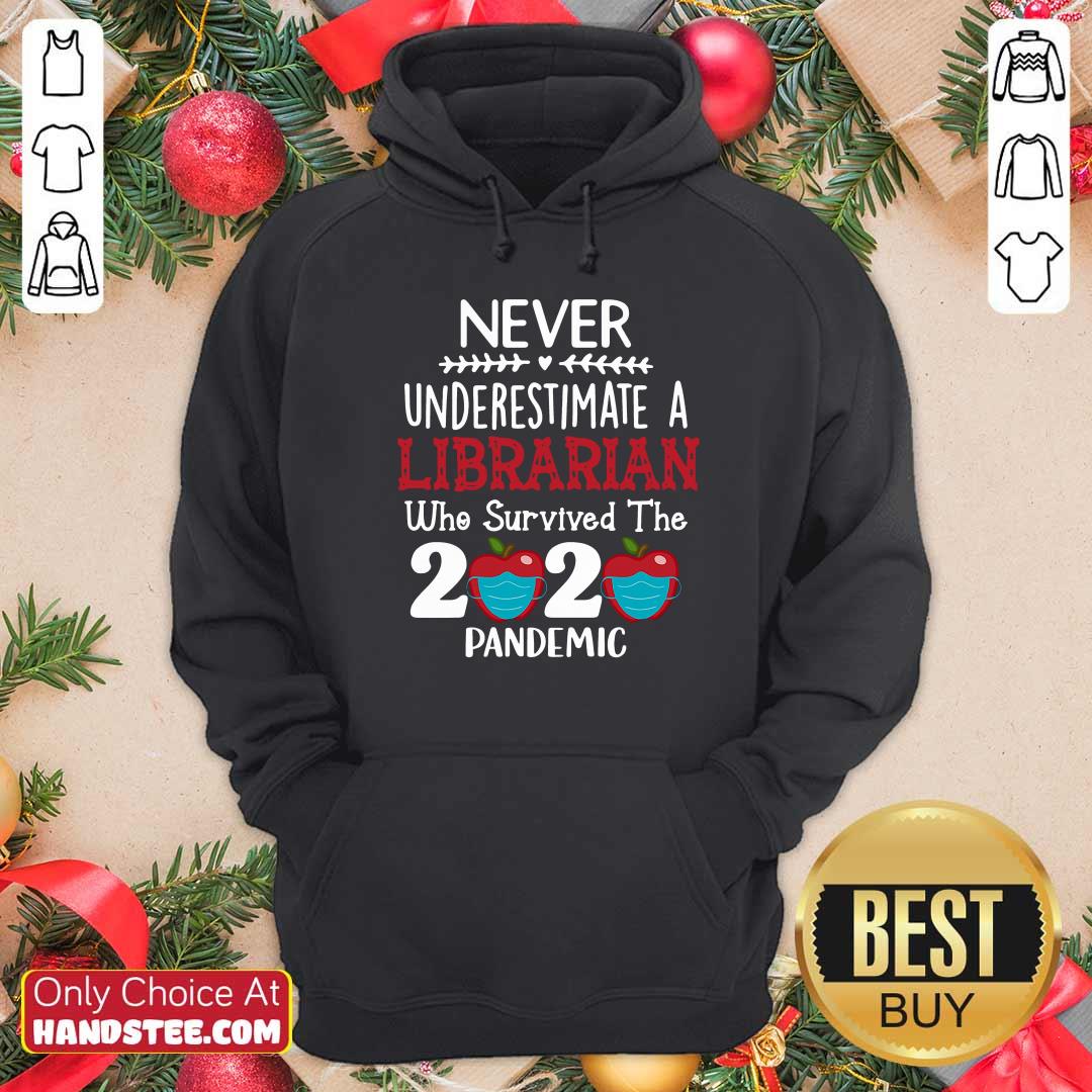 Official Never Underestimate Librarian Survived 2020 Pandemic Shirt