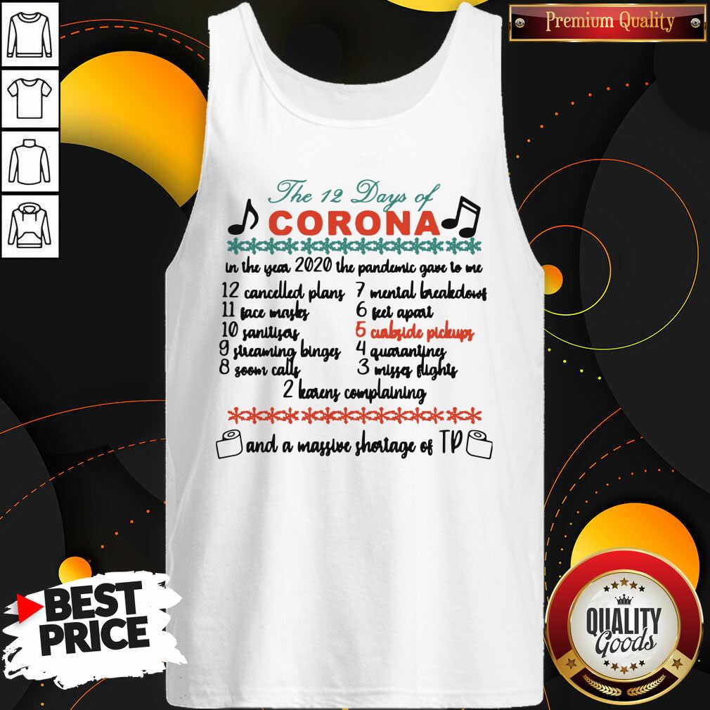 Official The 12 Days Of Corona Christmas Shirt